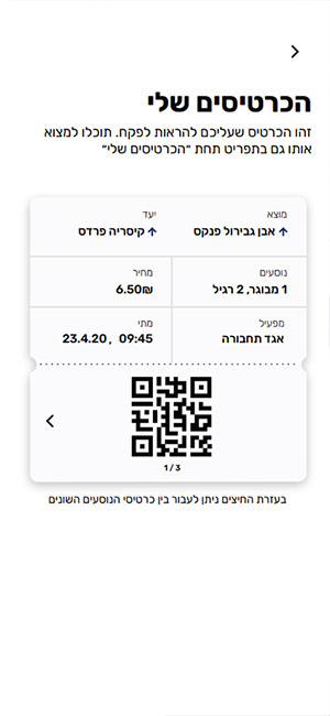 מראים לפקח אישור תיקוף